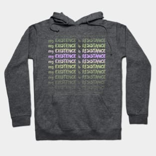 My Existence Is Resistance s3 Violet Slide Hoodie